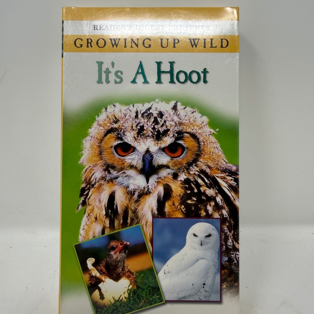 Growing Up Wild It's A Hoot VHS Reader's Digest Nature Documentary New Sealed